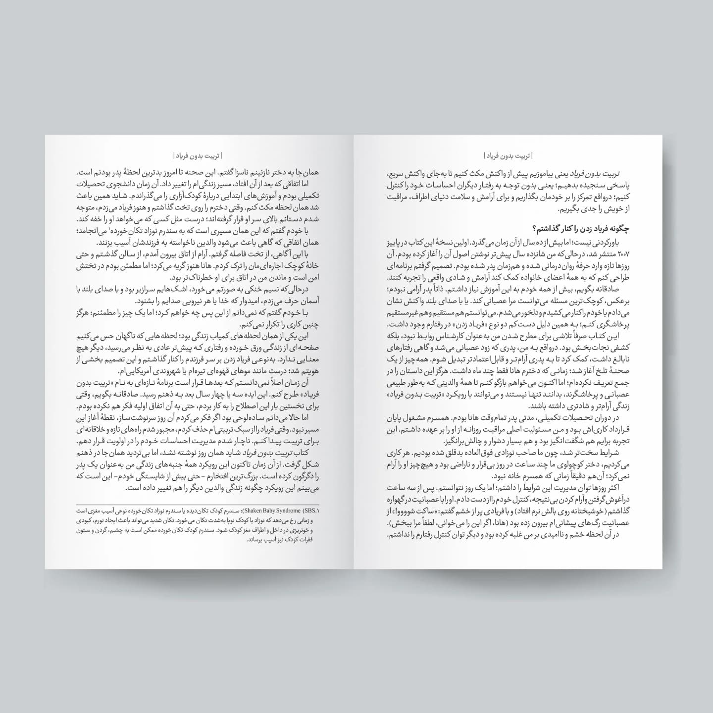 بخشی از کتاب تربیت بدون فریاد